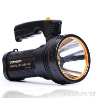 Eornmor Outdoor Handheld Portable Flashlight 6000 Lumens USB Rechargeable Super Bright LED spotlight Torch Searchlight Multi-function Long Shots Lamp  9000ma 35W - B01G1JU4TK