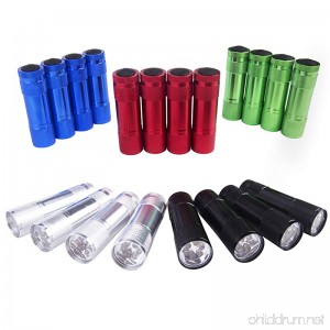 FASTPRO 20-pack Aluminum LED Flashlights Set with 60-piece AAA Batteries Included and Pre-installed - B01JJ0JTNK