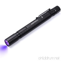 INFRAY Black Light  Pocket-Sized UV Pen light with ultraviolet LED  Zoomable Blacklight Detector for Dog or Cat Urine on carpet  Pet Stain & Bed Bug  Portable & Waterproof Small light  Powered By 2AAA - B079DLVSFD