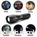LED Tactical Flashlights High Lumens - PeakPlus PFX1000 [2 Pack] Super Bright EDC Flashlight with Holster Bike Mount - LED Flashlights Zoom 5 Modes For Camping Fishing and Emergency - B01MZHW2BV