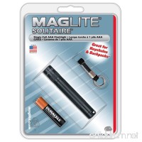 Maglite Solitaire Incandescent 1-Cell AAA Flashlight Black - B00002N9ET