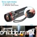 Pack of 4 Flashligts BYBLIGHT Small Flashlight with Colored Band Zoomable 150 Lumens LED Flashlight 3 Modes for Indoors and Outdoors(Car Emergency Capming and Kids) (Colorful) - B06ZXV3D2K