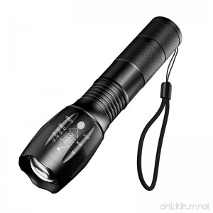 Syntus 1000 Lumens Flashlight Handheld Portable LED Flashlight Zoomable Ultra Bright Mini Torch Light with Adjustable Focus and 5 Lighting Modes for Hiking Camping - B01JUNGJ2U