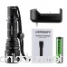 URPOWER Flashlight Super Bright XM-L2 LED Flashlight High Lumen Tactical Flashlights with Rechargeable Battery & Charger 5 Light Modes & Zoomable Flashlight for Lighting/Camping/Hiking/Cycling - B079529515