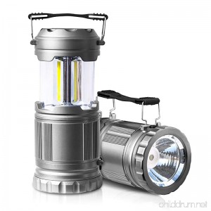 2 Pack LED Camping Lantern Flashlights – ULTRA BRIGHT – PUAIDA Portable Emergency Tac Lantern Lights for Camping Car Shop Attic Garage(Collapsible) - B07779NX2F