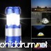 2 Pack Outdoor Camping Lamp Portable Outdoor Rechargeable Solar LED Camping Light Lantern Handheld Flashlights with USB Charger Perfect Hiking Fishing Emergency Lights - (2 Pack-Blue) - B07FM4S5RL