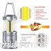 4 Pack Camping Lantern with 12 AA Batteries - Magnetic Base - New COB LED Technology Emits 500 Lumens - Collapsible Waterproof Shockproof LED Lantern with Detachable Handles by Letmy - B078RL6TKB