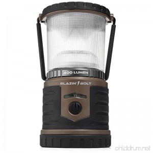 Blazin' Bison Brightest Rechargeable LED Lantern | Hurricane Emergency Storm Light | 400 Hour Runtime | Phone Charger - B07CYCMTXW