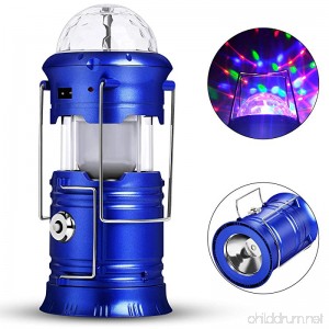 Camping Lantern Honfill 3-in-1 Rechargeable Led Lamp Collapsible Flashlight Colorful Celling projector Compact Gifts for Emergency Survival Hurricane Power Outage - B078YKDG4N