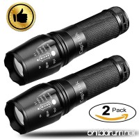 Captink T8 Tactical Flashlight  LED Flashlight 800 Lumen 5Modes （2Pack） - B077K21BSK