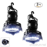 iMBAPrice 2-Pack Portable LED Camping Lantern with 18 LED Flashlight Ceiling Fan for Outdoor Hiking Fishing Outages and Emergencies Tent - B07CZQVP8M