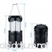 Lightahead Set of 4 Portable Outdoor LED Camping Lantern Black Collapsible. Great for Emergency Tent Light Backpacking (with Battery) - B079HC4PYZ