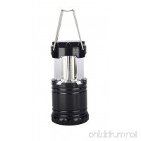 Lightahead Set of 4 Portable Outdoor LED Camping Lantern  Black  Collapsible. Great for Emergency  Tent Light  Backpacking (with Battery) - B079HC4PYZ