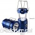 Moonkist Solar Rechargeable Camping Lantern & Portable Outdoor Handheld Led Flashlight Emergency Lights (Blue) - B01HY4MIQS