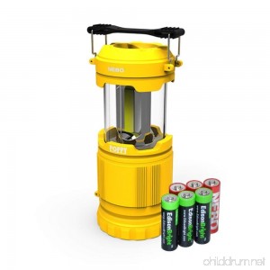 Nebo Poppy 6555 Combination LED 300 Lumen Lantern / 120 Lumen Spot Light w/ 3 X EdisonBright AA batteries (Yellow) - B071ZCTM22