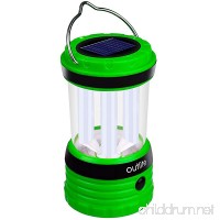 outlite 240 Lumen Solar Rechargeable LED Camping Lantern Flashlight  Portable Water Resistant Outdoor Survival Lamp for Hiking Fishing Emergency Outages - B01D5Z7VZ8