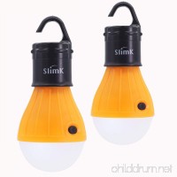 SlimK 2 Pack Portable LED Lantern Tent Light Bulb for Camping Hiking  Battery Powered Camping Equipment for Outdoor & Indoor - B01D7A6IN2
