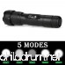 UltraFire Flashlight 1000 lumens LED Tactical Flashlight Waterproof Zoomable Adjustable Focus with Single 5 Mode Tactical Torch WF502F1 (Flashlight Only) - B0778GQY5P