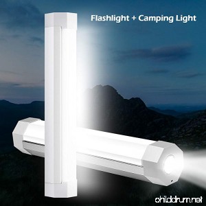 UYLED 2-in-1 Camping Lights with LED Flashlight Rechargeable Battery Operated Handheld Magnet USB Charge Small White Lantern Emergency Light for Outdoor - B075Q49K5T
