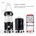 Biange Portable Outdoor LED Camping Lantern 4 Pack - Camping Gear Equipment for Hiking Emergencies hurricanes Outages Storms (Black Collapsible) - B077X6QGM4
