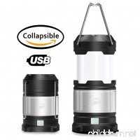 HiHiLL USB Rechargeable Camping Lantern Flashlight  Portable Ultra Bright Led Lamp  Water Resistant Light with Hook  Survival Kit for Emergency  Hurricane  Outdoor  Hiking  Fishing - B06WP2VSX9