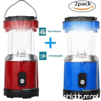 LED Camping Lantern-2 Pack Solar Camping Lantern for Swiftrans Ultra Bright Flashlights Portable Collapsible Camping Equipment for Survival  Emergence  Outdoor Hiking  Hurricanes  Storms  Outages - B073TRZRMF