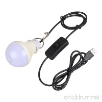 Onite USB LED Bulb Light for Camping  Hiking  Room  Kitchen  Garage  Warehouse  Basement  Warm White - B00QX096L0