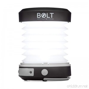 Solar Rechargeable LED Lantern Collapsible for Camping Outdoors Emergency- Built In Power Bank - B079R4W8RN
