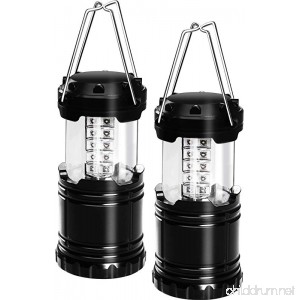 Utopia Home LED Camping Lantern - Set of 2-3 x AA Battery Powered (Not Included) - Collapsible Design - B0725HBTWB