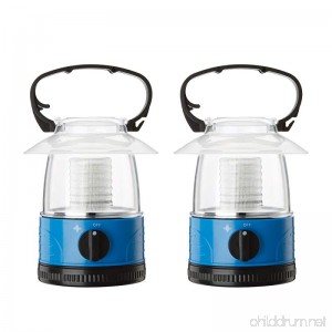 ZZD 2 Pack Portable LED Camping Lantern Lights Mini Kid Waterproof Lightweight Camping Tent Light For Emergency Hurricane Outage (4AA Battery Operated) - B07B7L3Q36