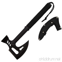 ASR Tactical 17" Paracord Wrapped Survival Axe with Multi-Tool Blade - Black - B06XYSPMM6