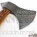 Custom Hand Forged Damascus Steel Axe / Hatchet Carving Work Wood Handle - B076VT5187