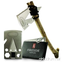 Pocket Axe Card  Wallet Multi-Tool & EDC Survival Gear - 21 Urban Prepper Creditcard Cool Tools w/ Stainless Steel Multitool Ax for Men w/ Arrowhead & Emergency Multi-Purpose Saw by Fireside Supplies - B073N2386V
