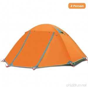 Azarxis 1 2 Person 3 4 Season Backpacking Tents Easy Set Up Waterproof Lightweight Professional Double Layer Aluminum Rod Tent for Camping Outdoor Hiking Travel Climbing with Carry Bag - B07568TRG6