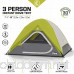 CORE 3 Person Instant Dome Tent - 7' x 7' - B00VDPTDLI