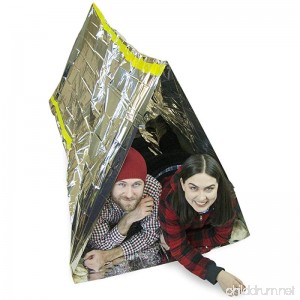 Emergency Zone Reflective & Green Survival 2 Person Tube Tents. Available in 1 2 3 48 Packs. - B07FT53NDM