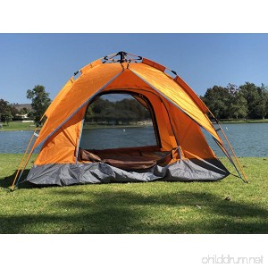 Pacific Stream Automatic Hydraulic Camping Tent for 2-3 Person Instant Pop Up Tent Portable Waterproof Tent Sun Shelter With Carrying Bag Lightweigt Tent (Orange - Blue - Green - Rainbow Tent) - B07DK61Z2D
