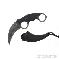 Falcon 7.5" Tactical Style Karambit Knife With ABS Sheath and Cord. Full Tang Fixed Blade Knife (Choose Your Color) - B0742PYV5J