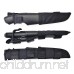 Morakniv Bushcraft Black Blade Tactical Knife with 0.125/4.3-Inch Carbon Steel Blade and MOLLE-Compatible Sheath - B00K70MLZU
