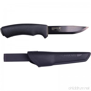 Morakniv Bushcraft Carbon Fixed Blade Knife with Carbon Steel Blade Black 0.125/4.3-Inch - B009O01H0Y
