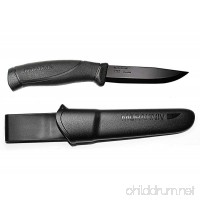 Morakniv Companion Black Fixed Blade Tactical Knife with Sandvik Stainless Steel Stealth Blade - B00ZZAUO3I