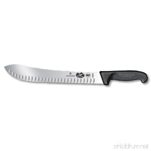 Victorinox Butcher 12 Straight Granton Black Fibrox Pro Handle - B000MDB4D2
