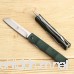 KATSU Handmade D2 Steel Blade G10 Handle Bamboo Style Japanese Razor Pocket Folding Knife with Pocket Clip - B01LDOKVLY