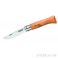 Opinel #8 Knife Carbon Steel Blade w/Beechwood Handle - B000UH2MFE