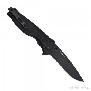 SOG Flash II Assisted Folding Knife TFSA98-CP - Black TiNi 3.5 Partially Serrated Blade GRN Handle - B000BSZDRQ
