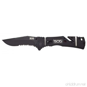 SOG Specialty Knives & Tools Trident Elite Assisted Folding Knife 3.7-inch Blade - B00TYPILR6