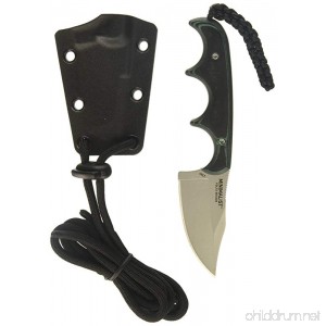 CRKT Minimalist Bowie Neck Knife: Compact Fixed Blade Knife - 2387 Folts Utility Knife with Bead Blast Blade Resin Infused Fiber Handle & Sheath - B0030IT76C