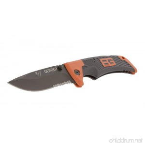 Gerber Bear Grylls Scout Knife Serrated Edge Drop Point [31-000754] - B004DSX3M2
