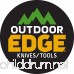 Outdoor Edge RazorPro RO-10 Replaceable Razor Blade Hunting Knife with Gutting Tool Black Handle with Nylon Sheath and 6 3.5 Inch Blades - B00IM1BGOI