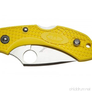 Spyderco Dragonfly 2 Plain Edge Folding Knife Yellow - B07DH41Q5D